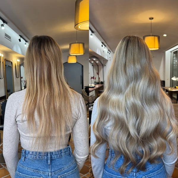 Наращивание волос кератином — до и после процедуры